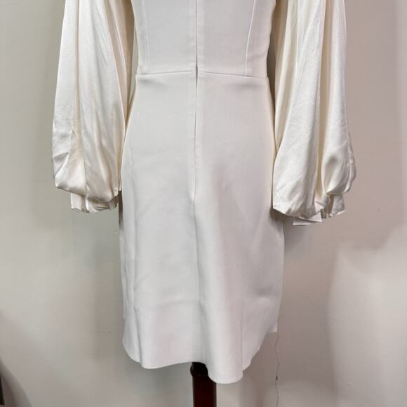 Roksanda White Statement Balloon Sleeve Dress Size 2 NWT Elegant Minimalist - Picture 10 of 15